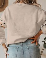 BLISSCORNERS A REAL WOMEN SKULL MESSY BUN ALL OVER PRINT