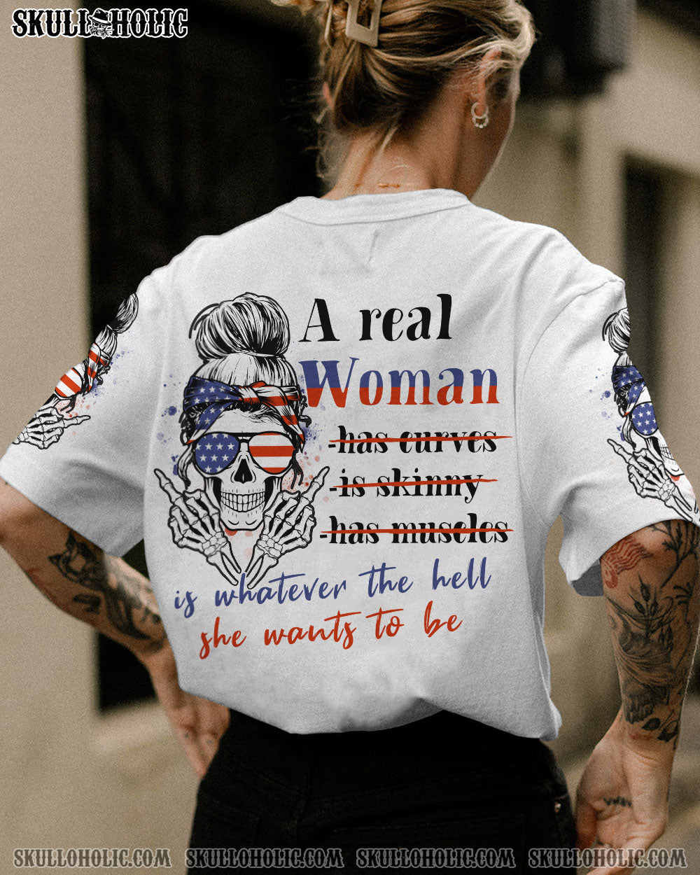BLISSCORNERS I AM A SWEET GIRL PURPLE MESSY BUN ALL OVER PRINT