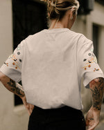 BLISSCORNERS A REAL WOMEN SKULL MESSY BUN ALL OVER PRINT