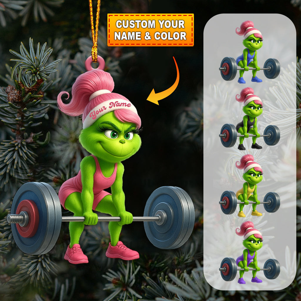 Blisscorners Gym Girl, Home Decor, Christmas Ornament, Personalized Ornament2D Flat LM2111
