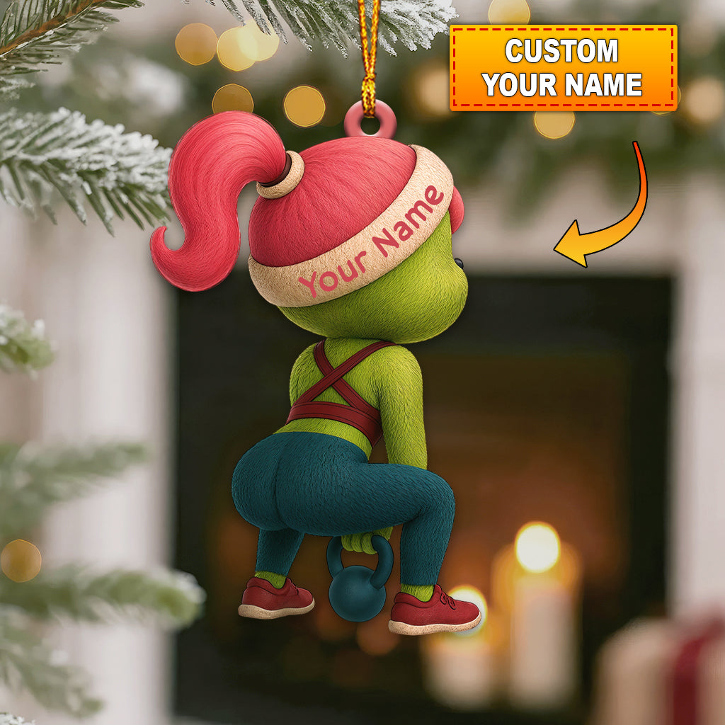 Blisscorners Gym Girl, Home Decor, Christmas Ornament, Personalized Ornaments2D Flat LM2111