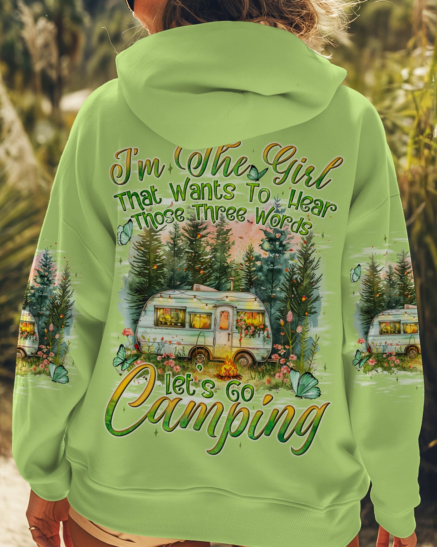BLISSCORNERS LET'S GO CAMPING ALL OVER PRINT