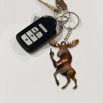 Blisscorners Personalized Funny Moose Acrylic Christmas Ornament And Keychain- Custom Decoration Holiday Gift for Hunters 2D Flat