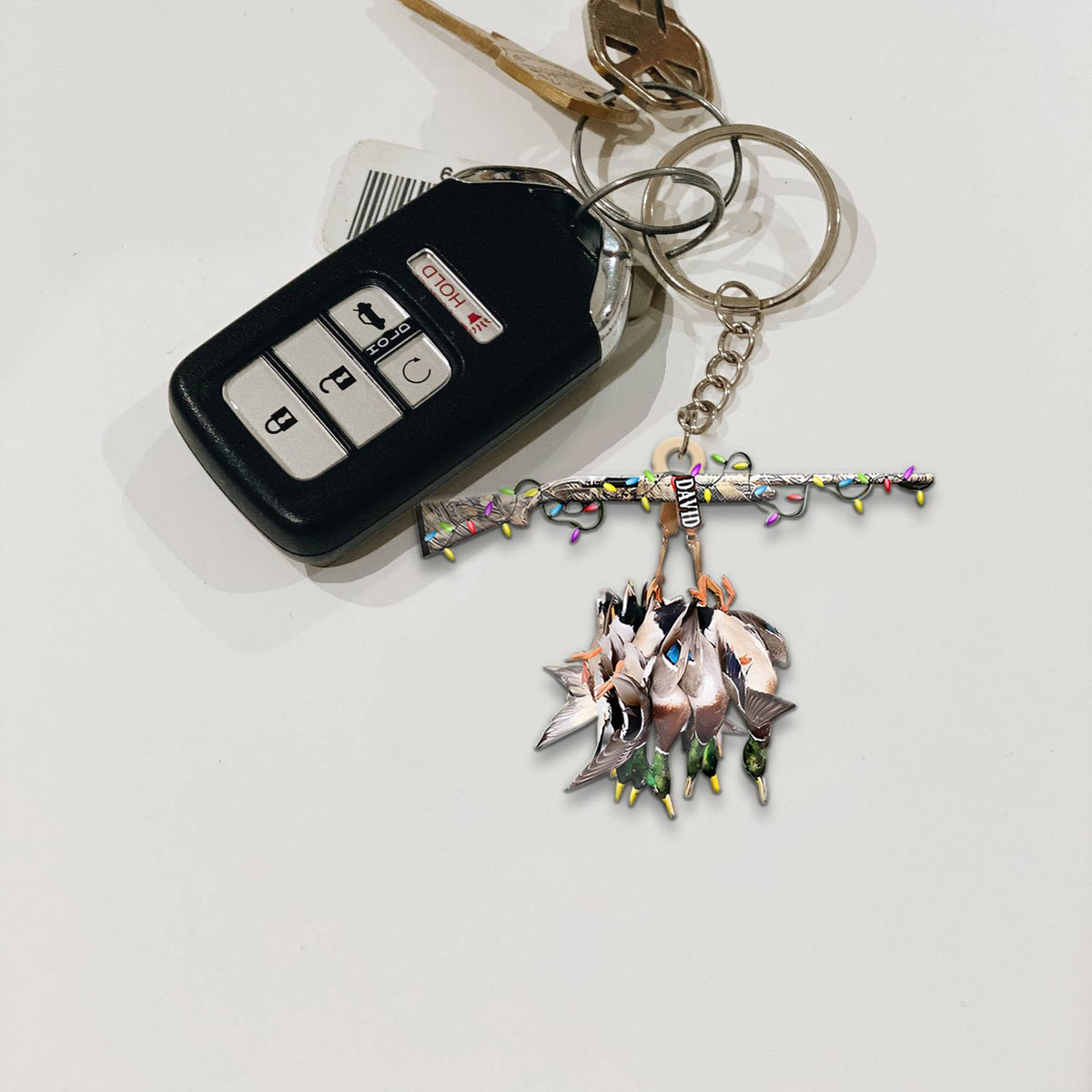 Blisscorners Personalized Duck Hunting Acrylic Christmas Ornament - Custom Name Shotgun Gift For Hunters LM0411