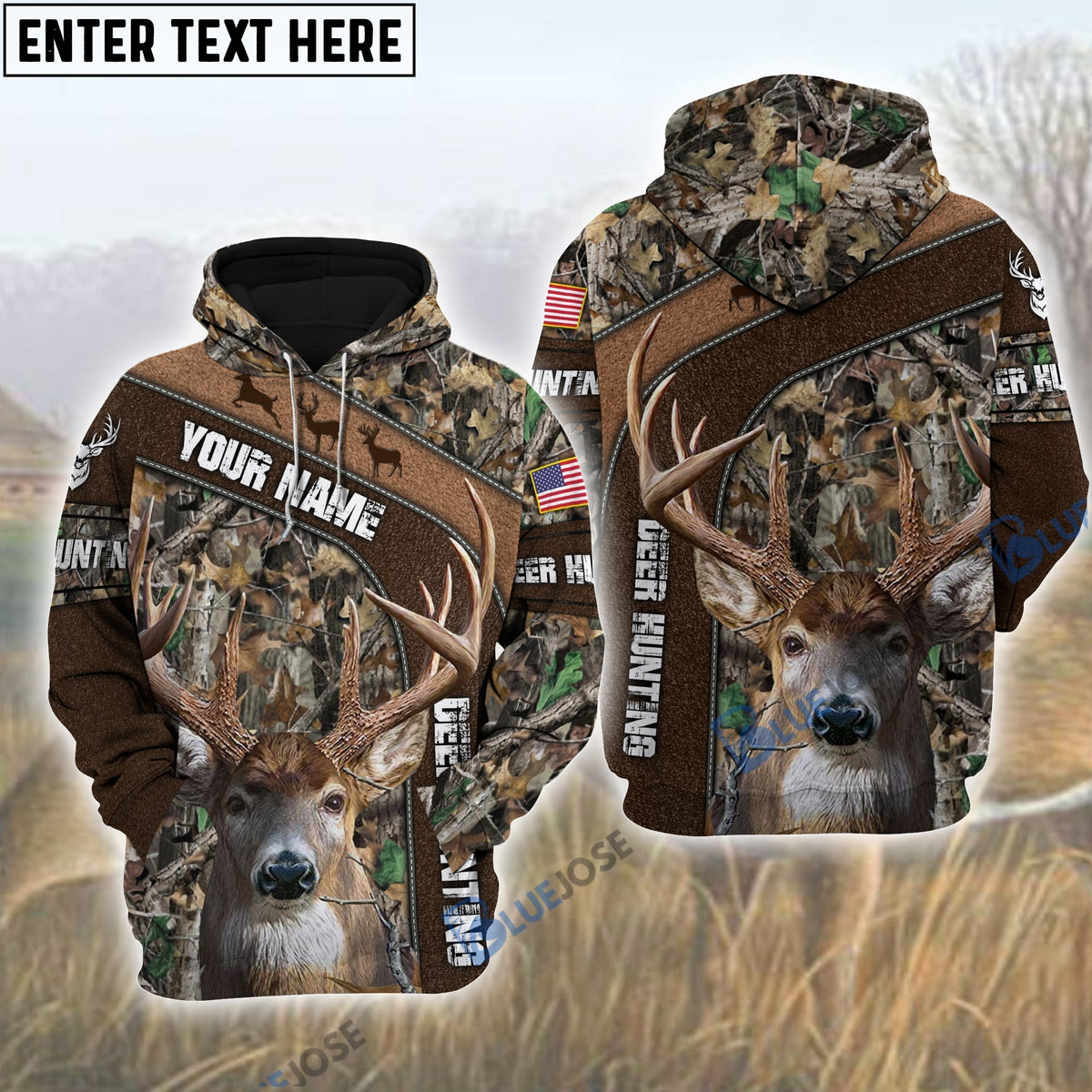 Blisscorners The Best Deer Hunting 3D Hoodie (3 Colors)