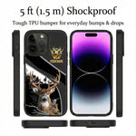 Blisscorners Artist Hunting Moose Deer Skull Forest Realistic Camo Personalized Name Phone Case