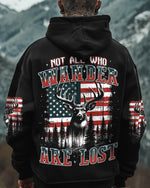 BLISSCORNERS NOT ALL WHO WANDER ARE LOST DEER ALL OVER PRINT