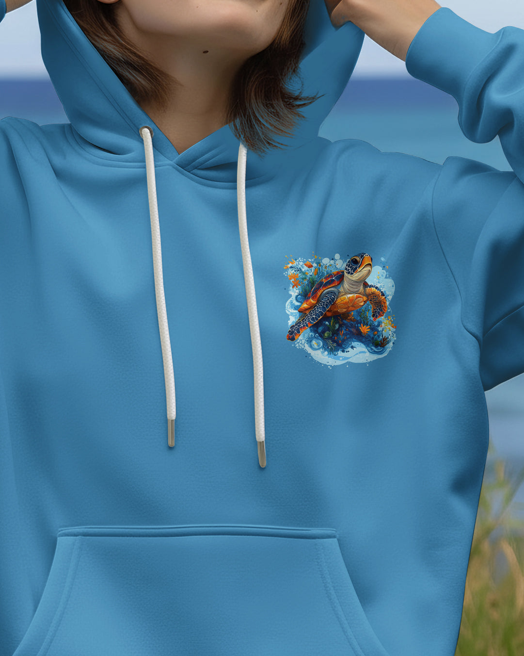 BLISSCORNERS SALTWATER HEALS EVERYTHING TURTLE ALL OVER PRINT
