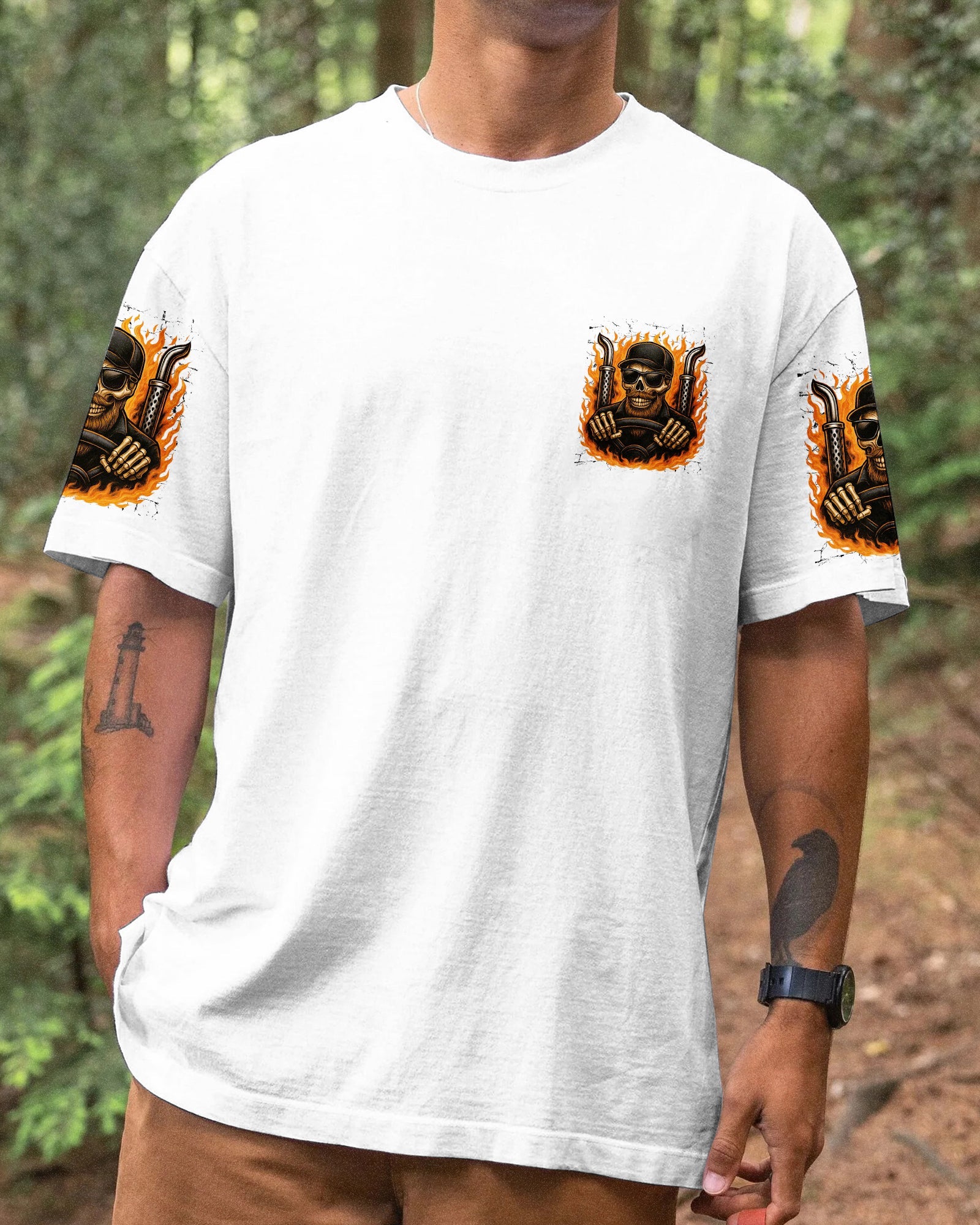 BLISSCORNERS I CLIMB HIGHER IN BOOTS LINEMAN SKULL ALL OVER PRINT