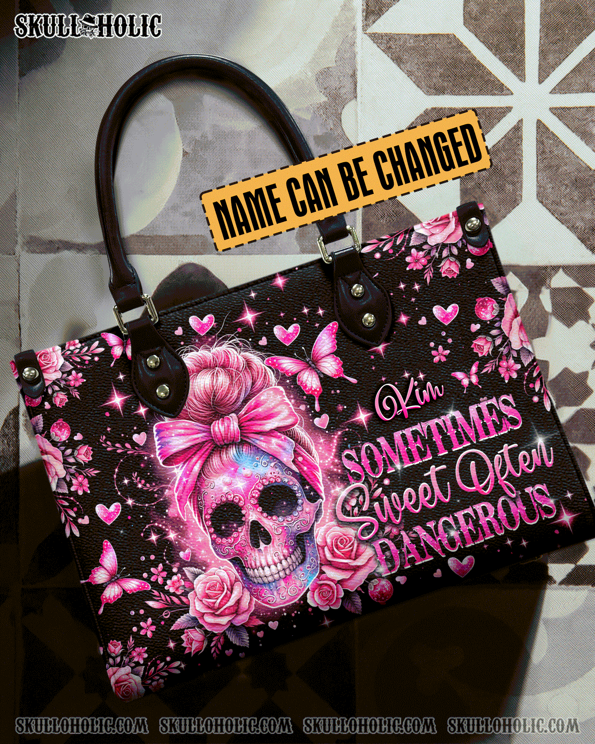 BLISSCORNERS SOMETIMES SWEET OFTEN DANGEROUS LEATHER HANDBAG