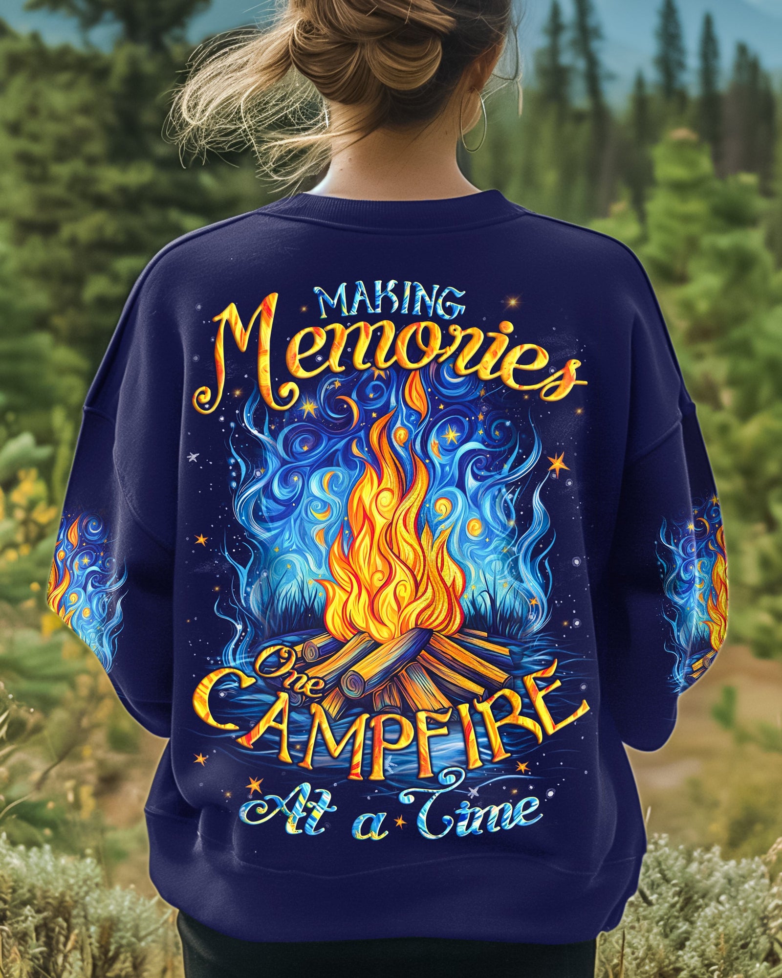 BLISSCORNERS MAKING MEMORIES ONE CAMPFIRE AT A TIME ALL OVER PRINT