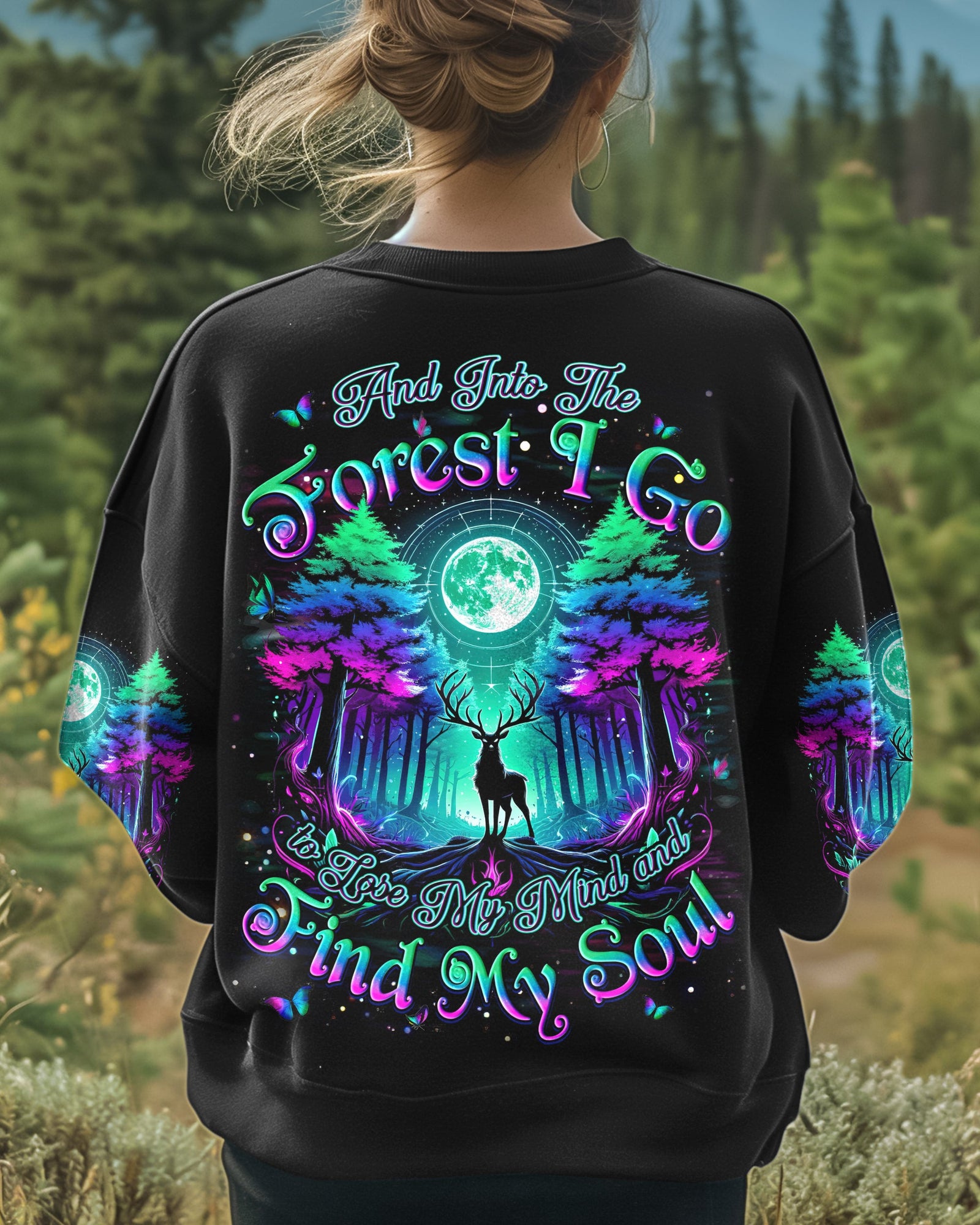 BLISSCORNERS AND INTO THE FOREST I GO ALL OVER PRINT