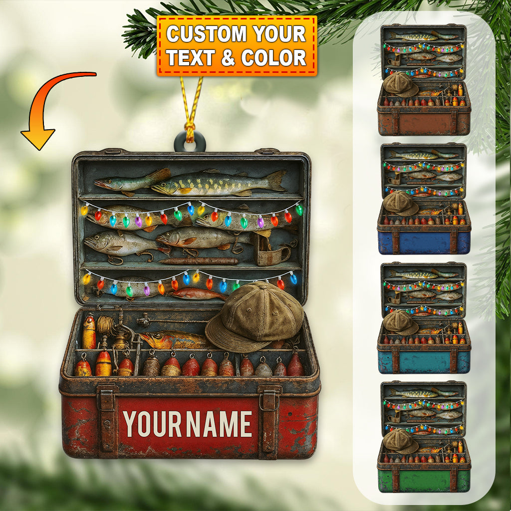 Blisscorners Fishing Lover, Home Decor, Christmas Ornament, Personalized Ornament62D Flat LM2111