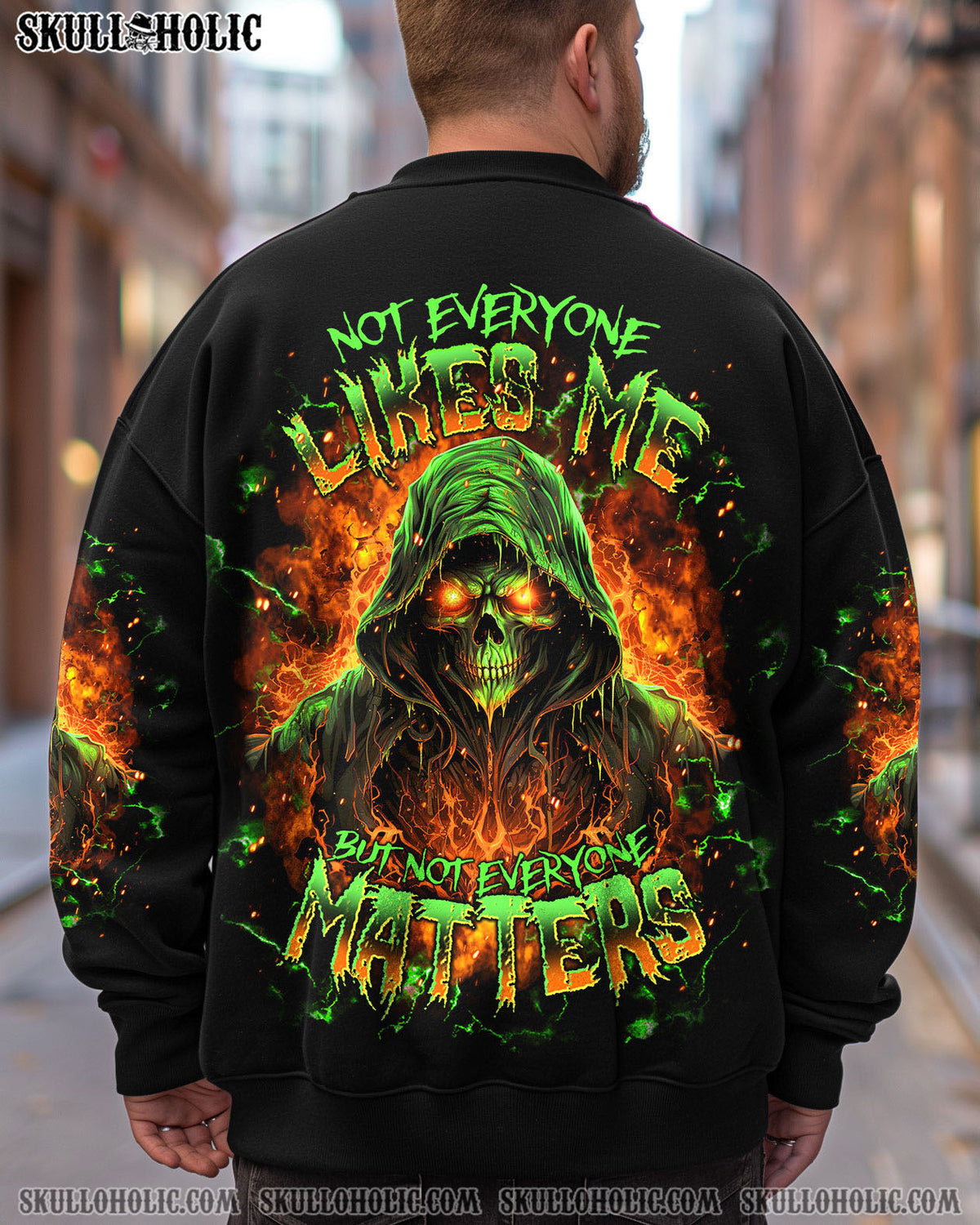 BLISSCORNERS NOT EVERYONE LIKES ME SKULL REAPER ALL OVER PRINT
