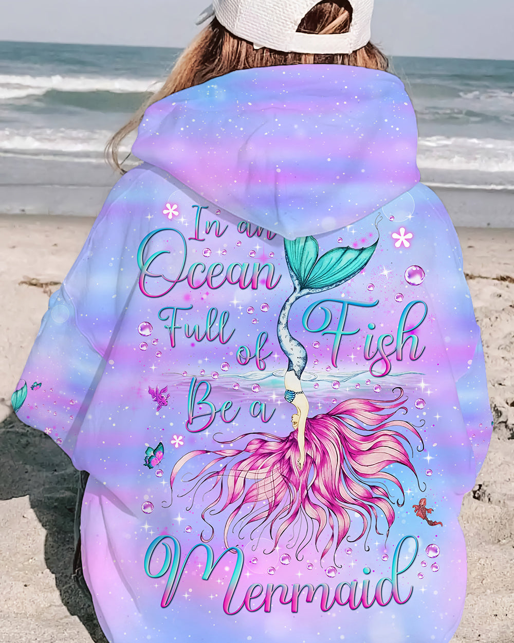 BLISSCORNERS IN AN OCEAN FULL OF FISH BE A MERMAID ALL OVER PRINT