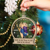 Christmas Kissing Couple Best Thing On The Internet - Gift For Couples - Personalized 2-Layered Mix Ornament