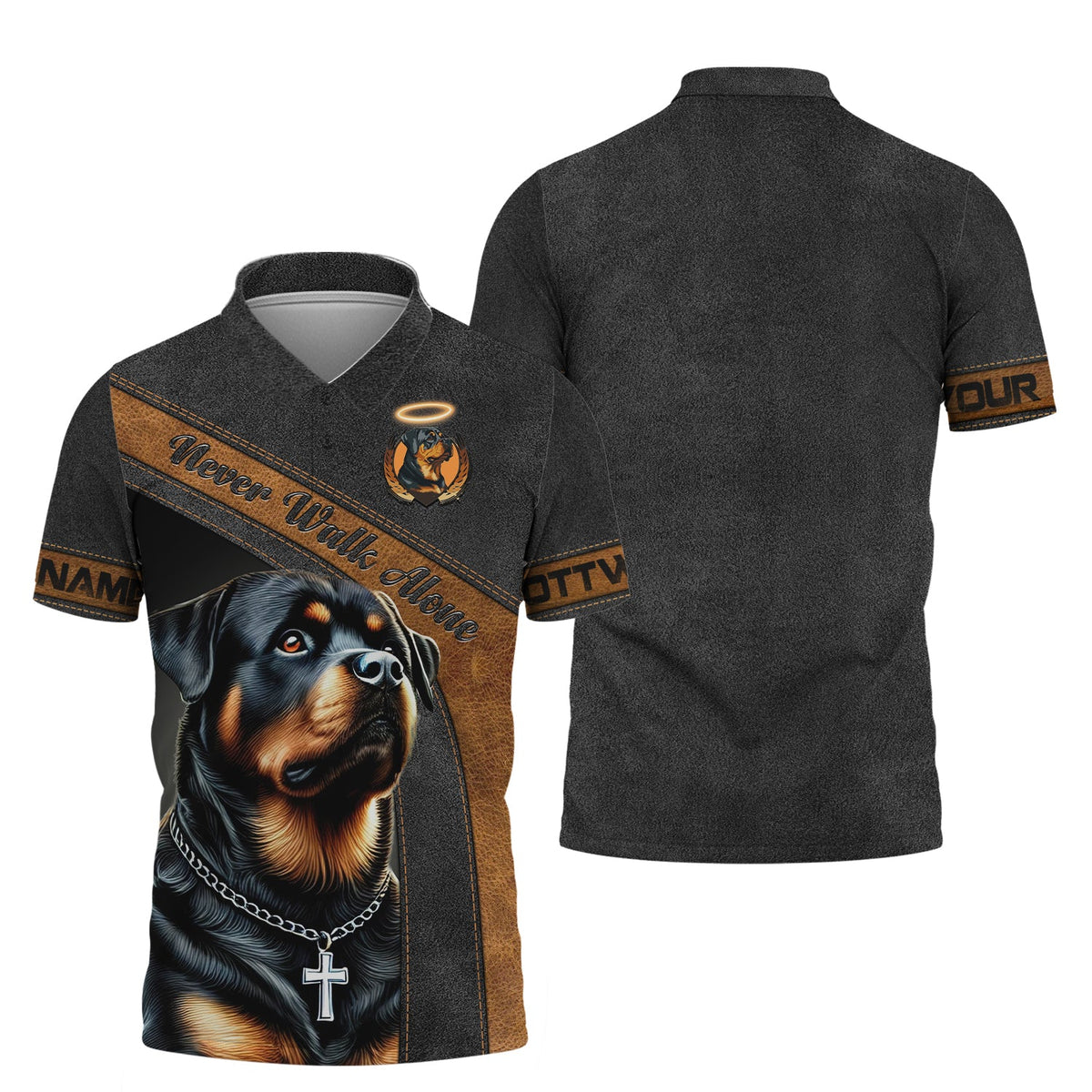 Blisscorners Never Walk Alone Custom T-Shirts Rottweiler 3D Shirt Gift For Dog Lovers