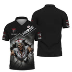 Blisscorners 3D Full Print Nurse Halloween T-Shirts Personalized Name Gift For Nurse Lovers