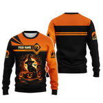 Blisscorners 3D Full Print Wizzard Black Cat T-Shirts Personalized Name Gift For Cat Lovers