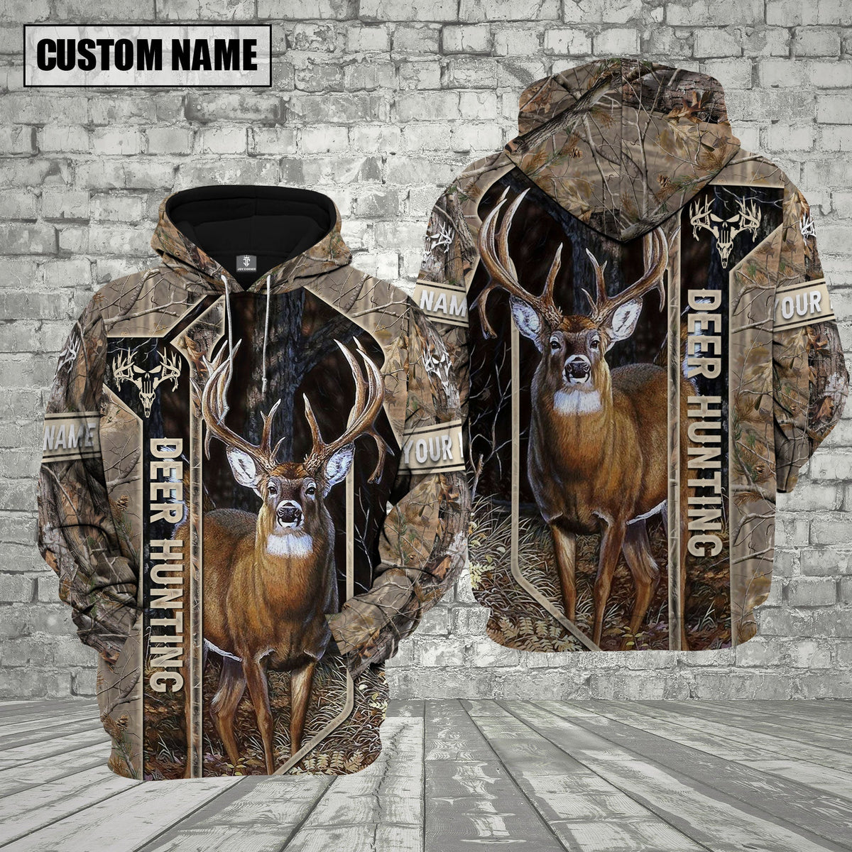 Blisscorners Grass Brown Camo Deer Hunting Custom Name Shirt 3D All Over Printed Clothes