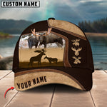 Blisscorners Premium Couple Moose Hunting Collab Artist Classic Personalized Cap
