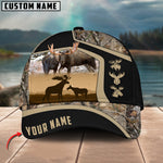 Blisscorners Premium Couple Moose Hunting Collab Artist Classic Personalized Cap