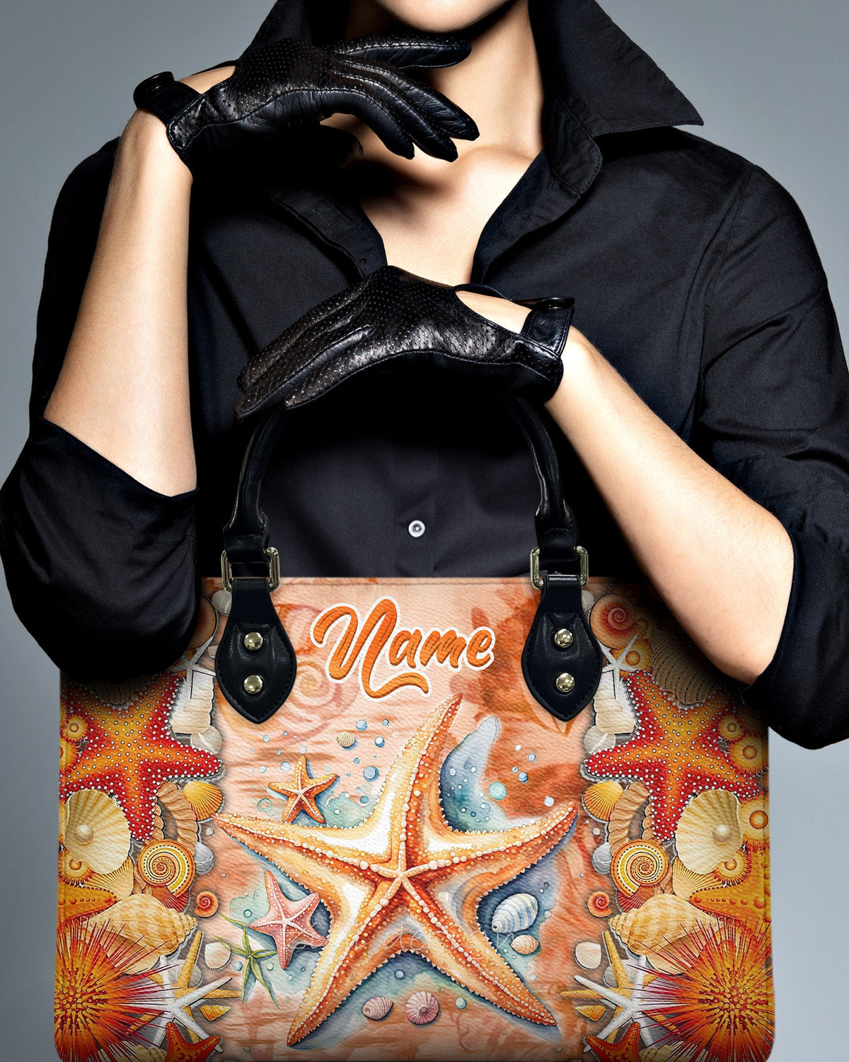 BLISSCORNERS STARFISH LEATHER HANDBAG