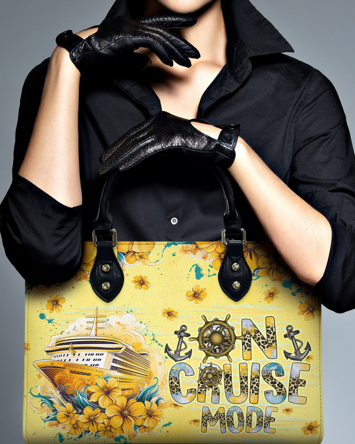 BLISSCORNERS ON CRUISE MODE LEATHER HANDBAG