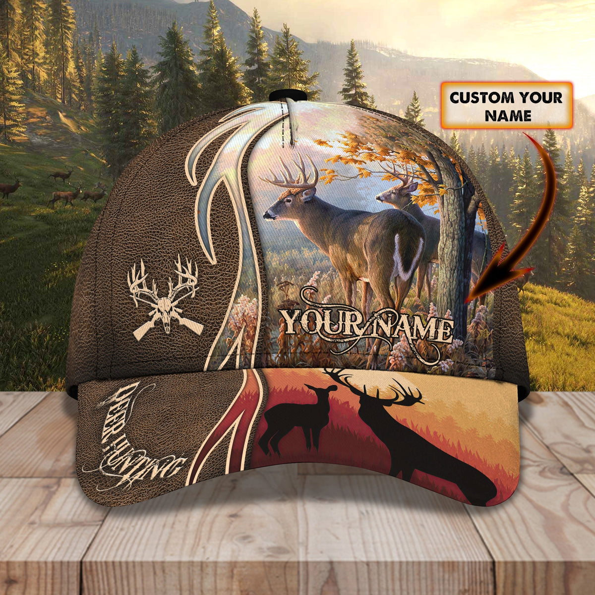 Blisscorners Deer Hunting Classic Personalized Cap