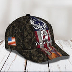 Blisscorners Deer Hunting American Classic Personalized Cap