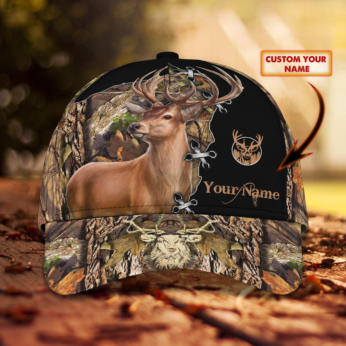 Blisscorners Deer Hunting Classic Personalized Cap
