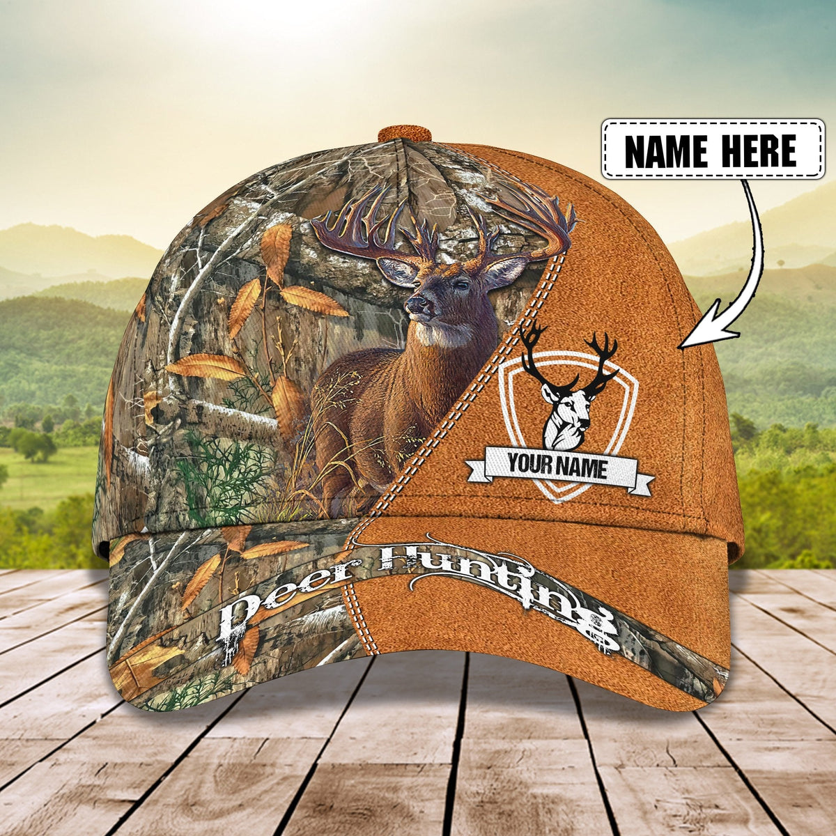 Blisscorners Deer Hunting Classic Personalized Cap