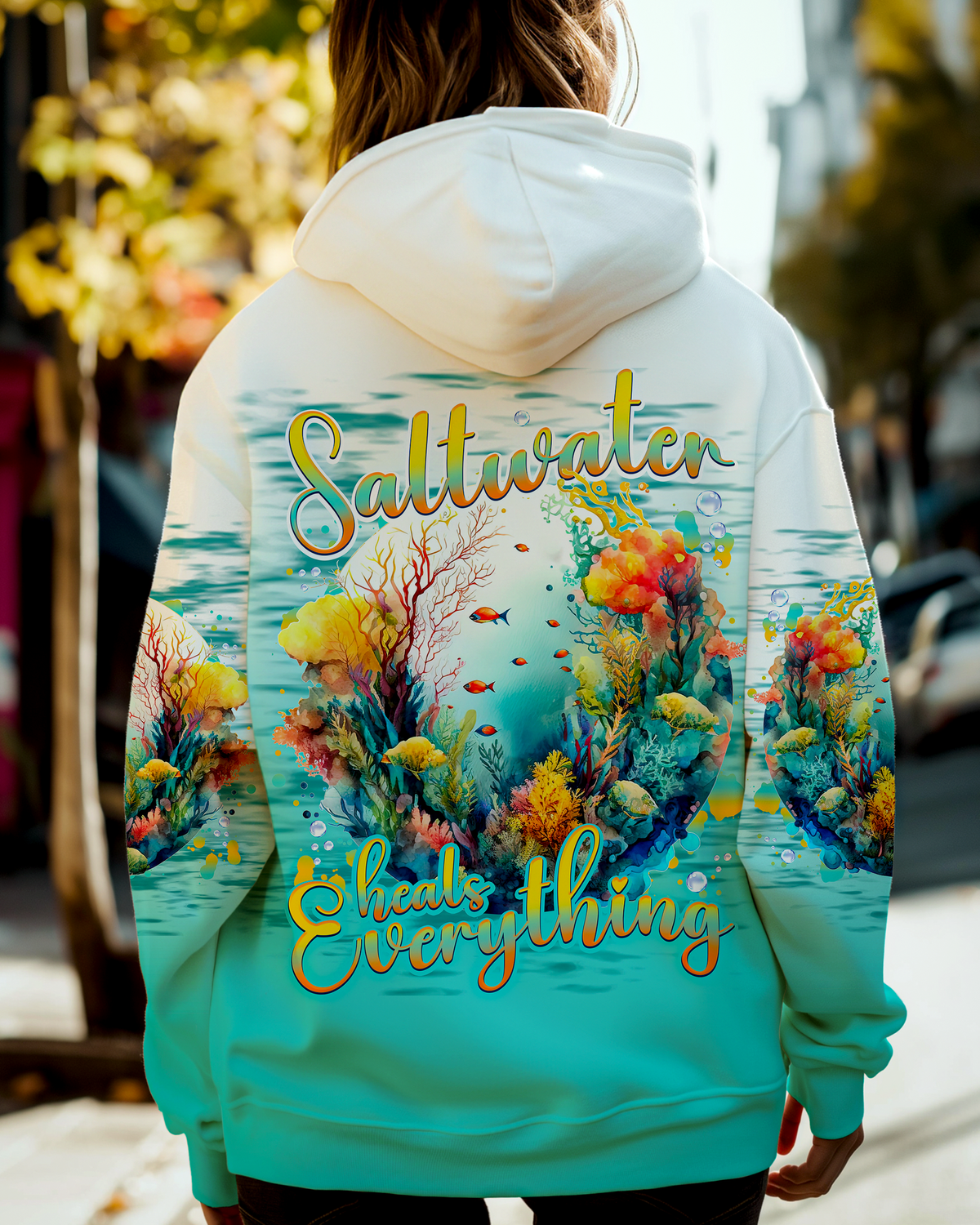 BLISSCORNERS SALTWATER HEALS EVERYTHING ALL OVER PRINT