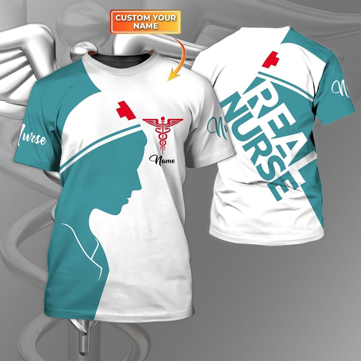 Blisscorners Coolspod 3D T Shirt For A Nurse Real Nurse Tee Shirts Women 3D Nurse Shirts
