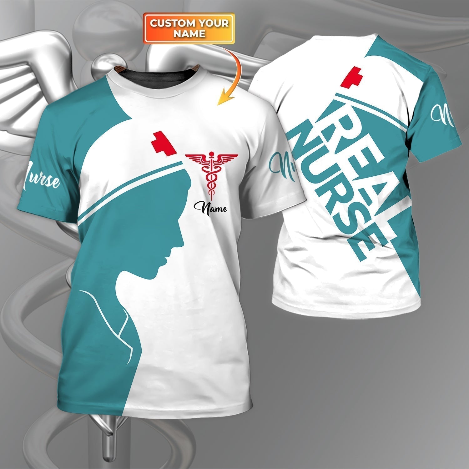 Blisscorners Coolspod 3D T Shirt For A Nurse Real Nurse Tee Shirts Women 3D Nurse Shirts