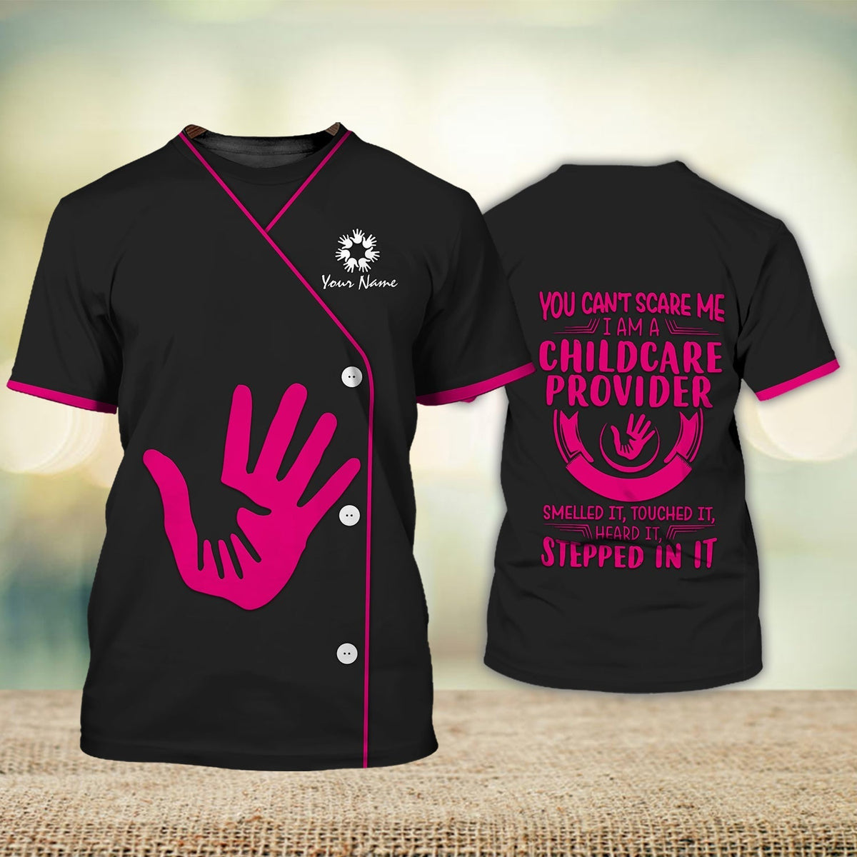 Blisscorners Customized Child Care T Shirt Worker Child Day Care Provider Day Care Worker Unifom