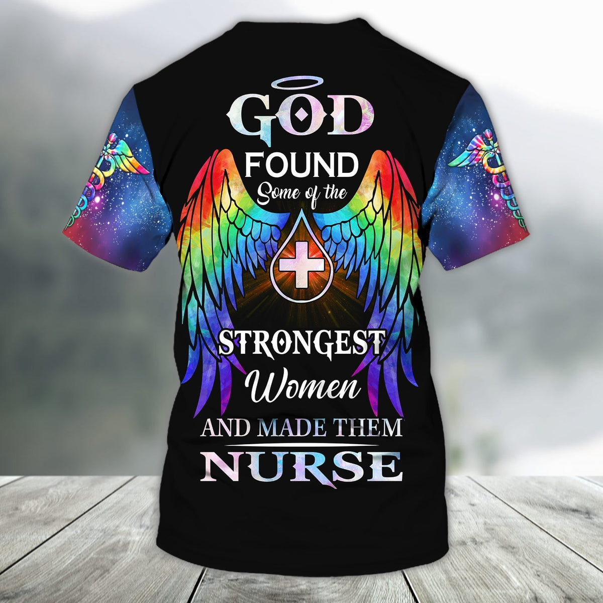Blisscorners Nurse - Personalized Name 3D T-Shirt, God Found Some Of The Strongest Women and Make Them Nurse