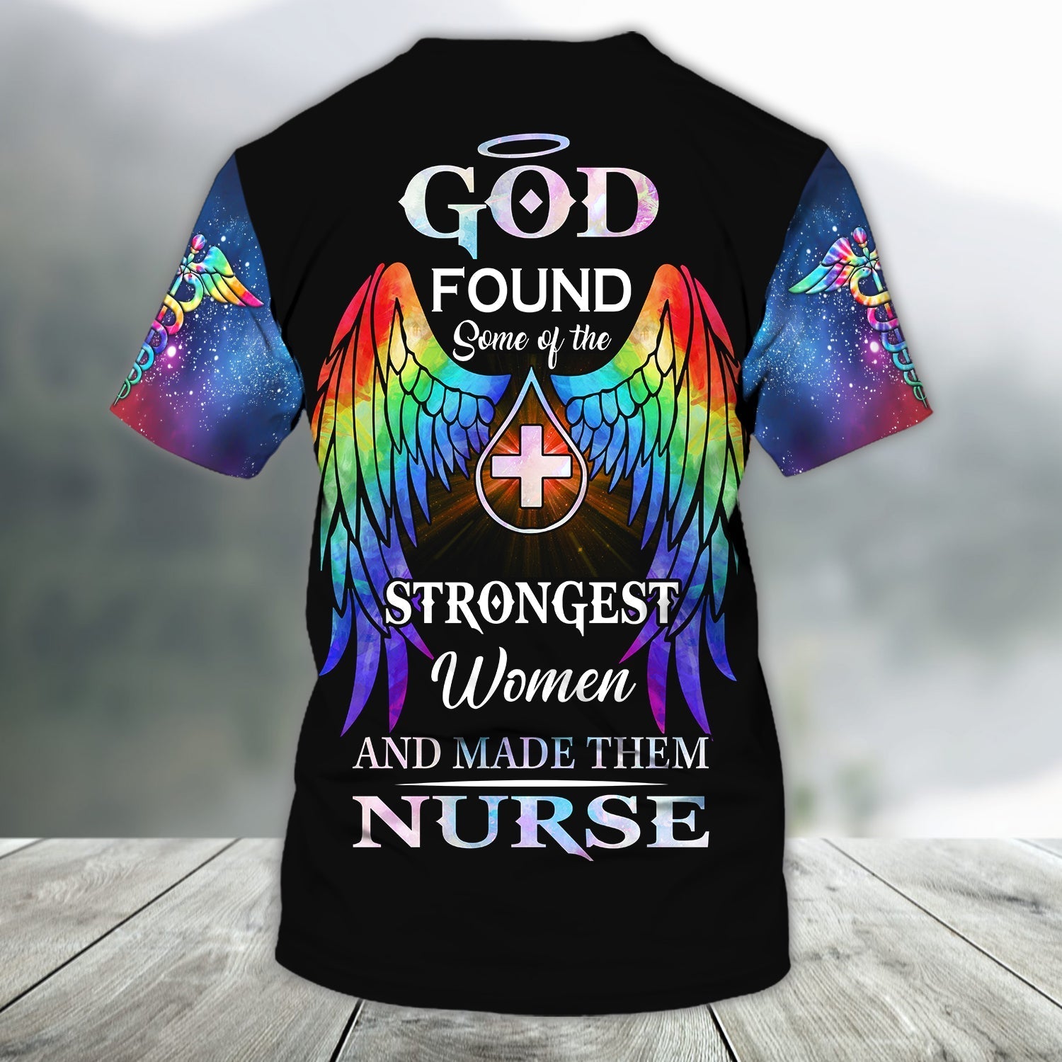 Blisscorners Nurse - Personalized Name 3D T-Shirt, God Found Some Of The Strongest Women and Make Them Nurse