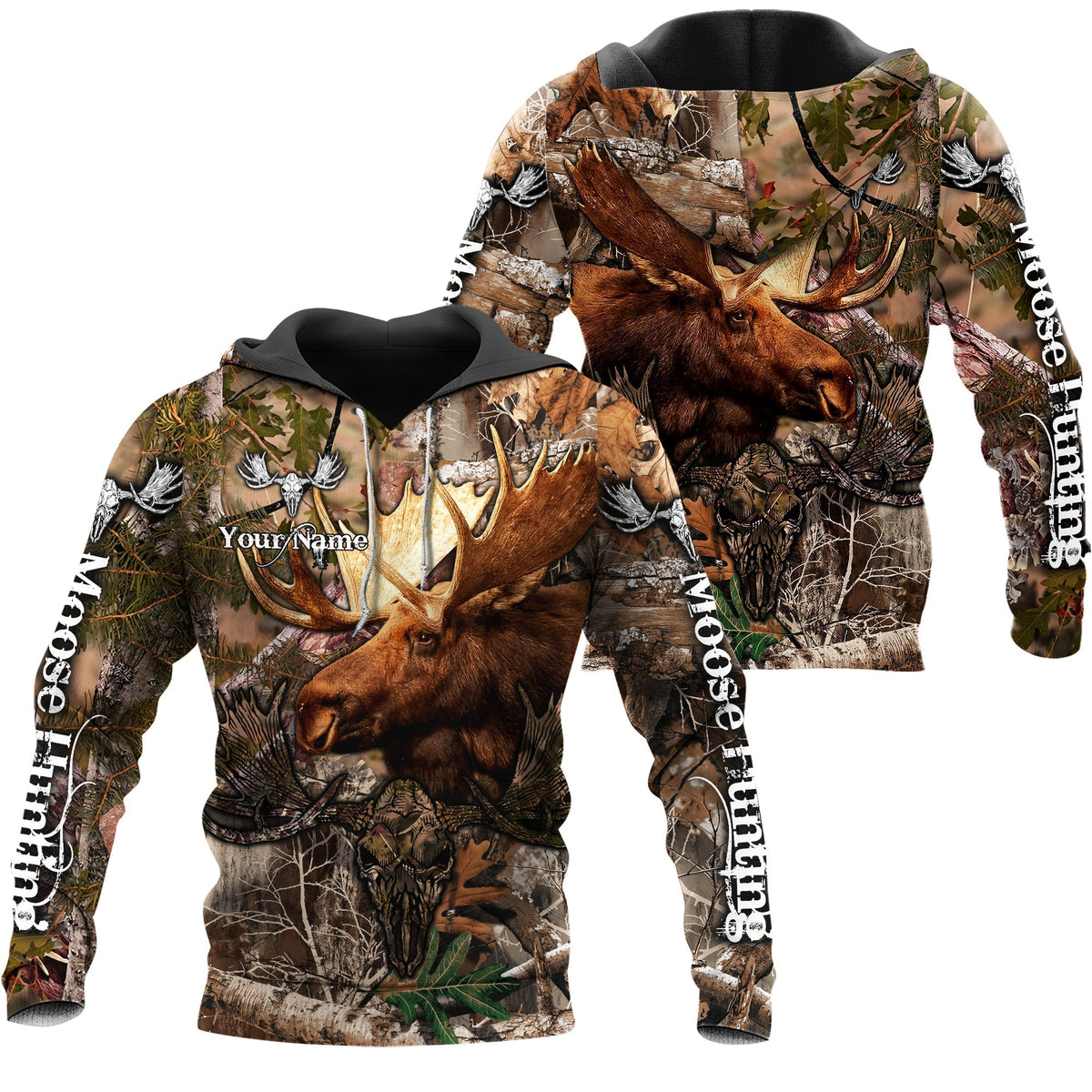 Blisscorners Hunting Moose Custom Name 3D Shirts