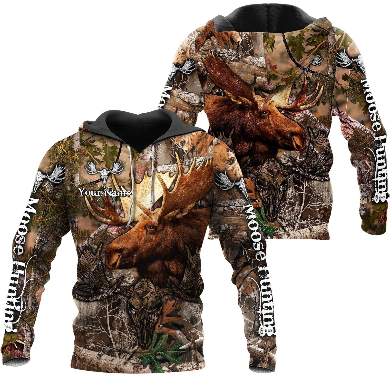 Blisscorners Hunting Moose Custom Name 3D Shirts