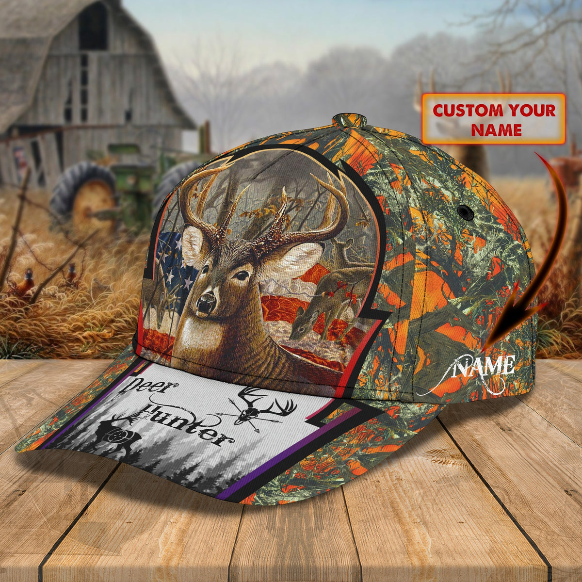 Blisscorners Deer Hunting Classic Personalized Cap