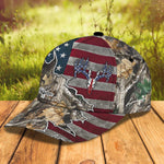 Blisscorners Deer Hunting America Classic Personalized Cap