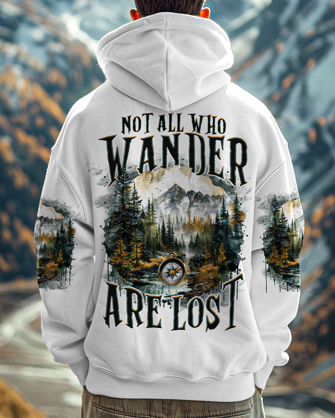 BLISSCORNERS NOT ALL WHO WANDER ARE LOST ALL OVER PRINT