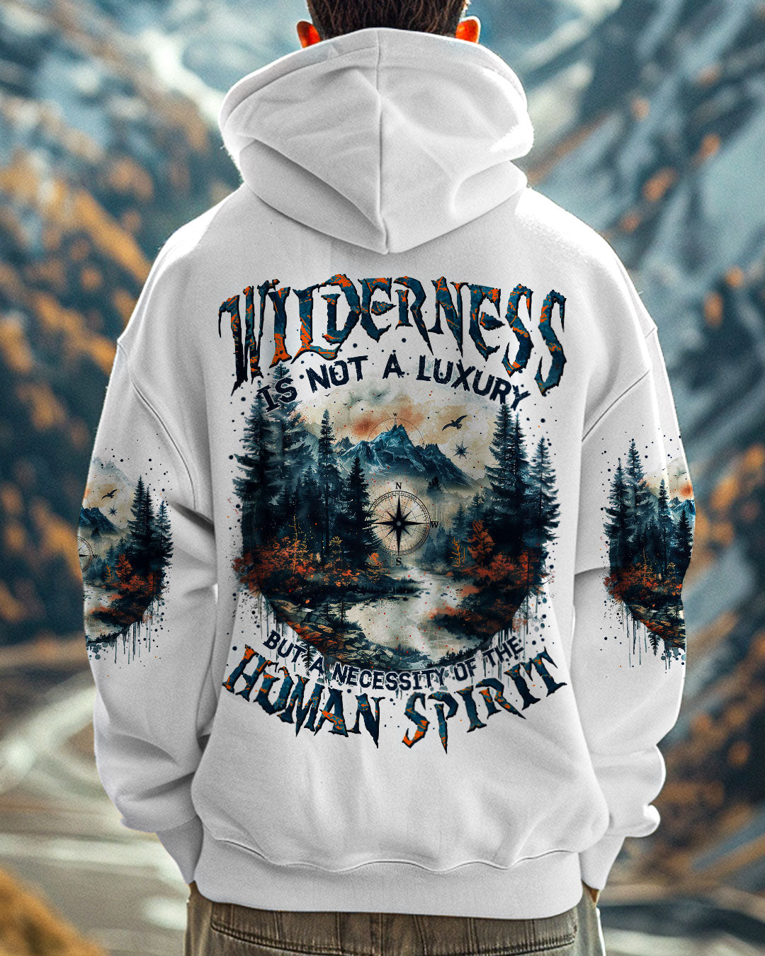 BLISSCORNERS WILDERNESS IS NOT A LUXURY ALL OVER PRINT