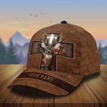 Blisscorners Custom Name James Deer Hunting Premium 3D Printed Cap