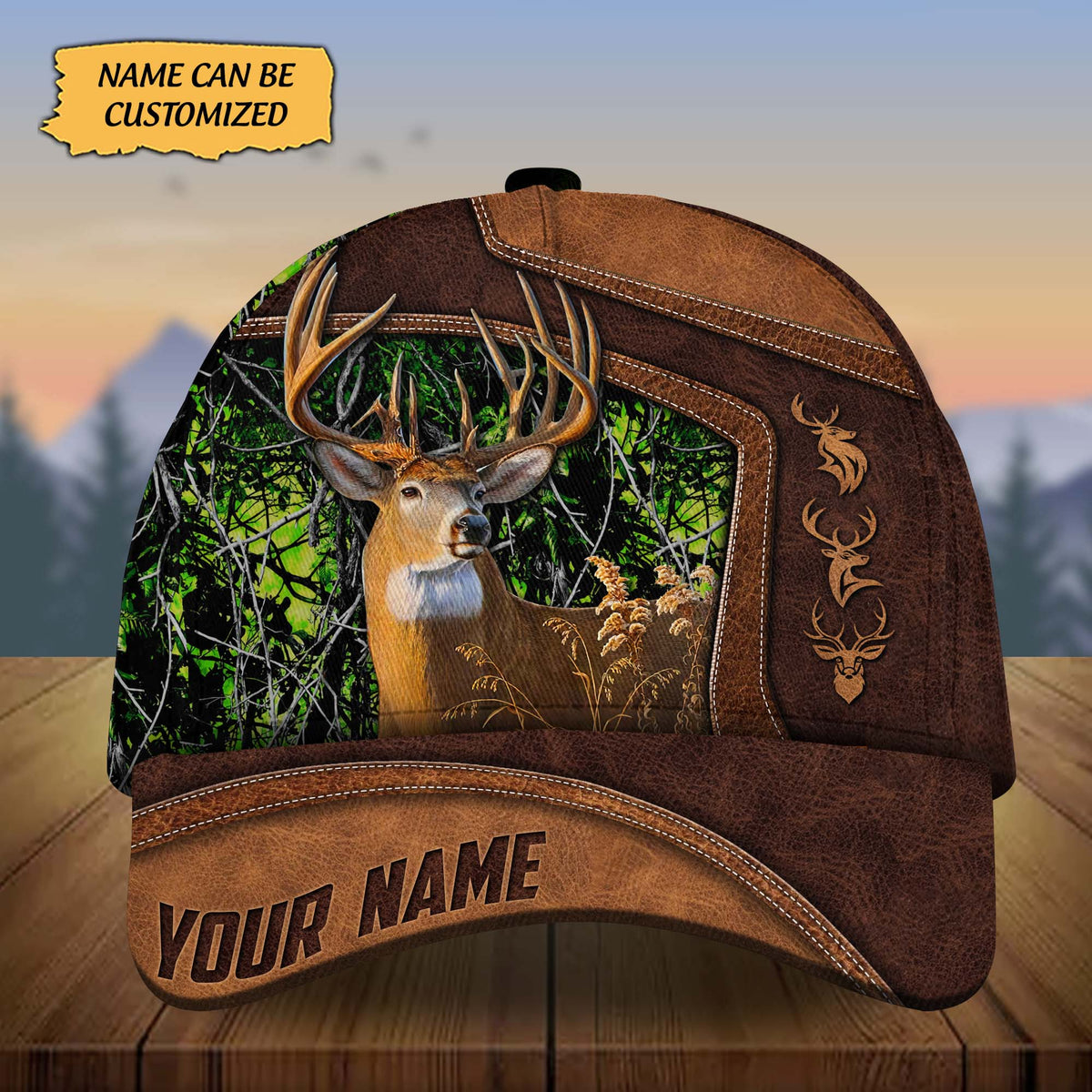 Blisscorners Custom Name Mableton Deer Hunting Premium 3D Printed Cap