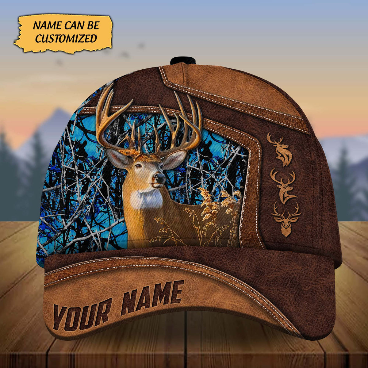 Blisscorners Custom Name Mableton Deer Hunting Premium 3D Printed Cap