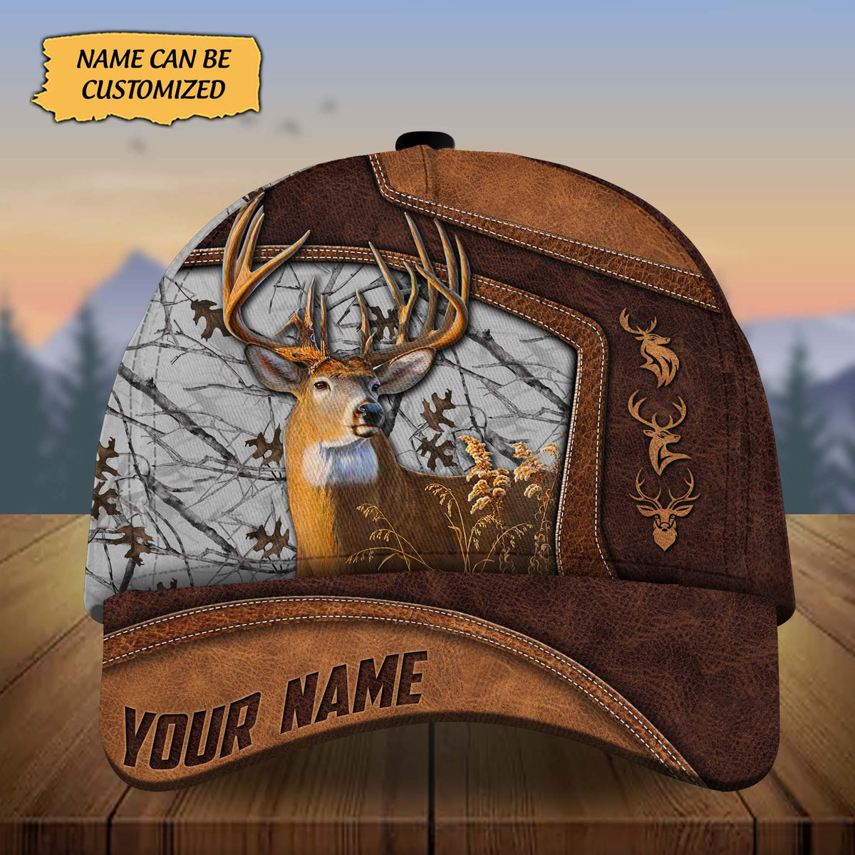 Blisscorners Custom Name Mableton Deer Hunting Premium 3D Printed Cap