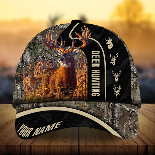 Blisscorners Deer Hunting Personalized Cap 3D