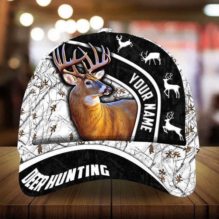 Blisscorners Eternity Ancient Deer Hunting Camo Pattern 3D Multicolor Personalized Cap